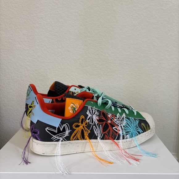 adidas Multicolor Embroidered Athletic Shoes - Picture 1 of 4